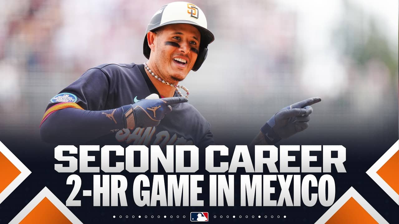 Manny Machado smashes TWO home runs in Mexico City! ๐ฒ๐ฝ (Drives in FIVE runs ๐ฅ) | MLB Highlights