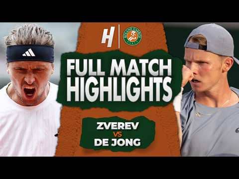 Alexander Zverev vs Jesper De Jong - FULL Match Highlights | Round 4 | Roland Garros 2026