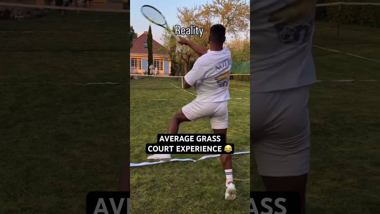 Relatable 😂 via Maxence Bertimon / Instagram #tennis #sports #lol #wimbledon #grass