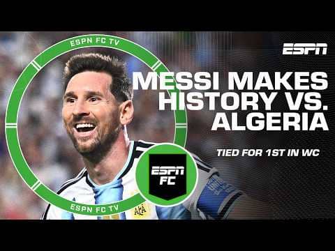 LIONEL MESSI HAT TRICK 🔥 Reaction to Argentina’s win vs. Algeria at World Cup | ESPN FC