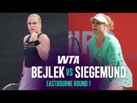 Sara Bejlek vs. Laura Siegemund | 2026 Eastbourne Round 1 | WTA Match Highlights