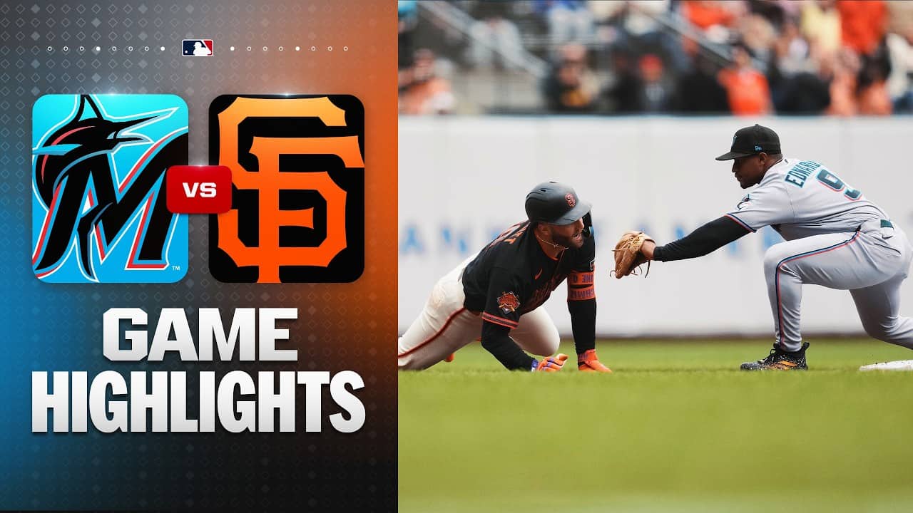 Marlins vs. Giants Game Highlights (4/25/26) | MLB Highlights