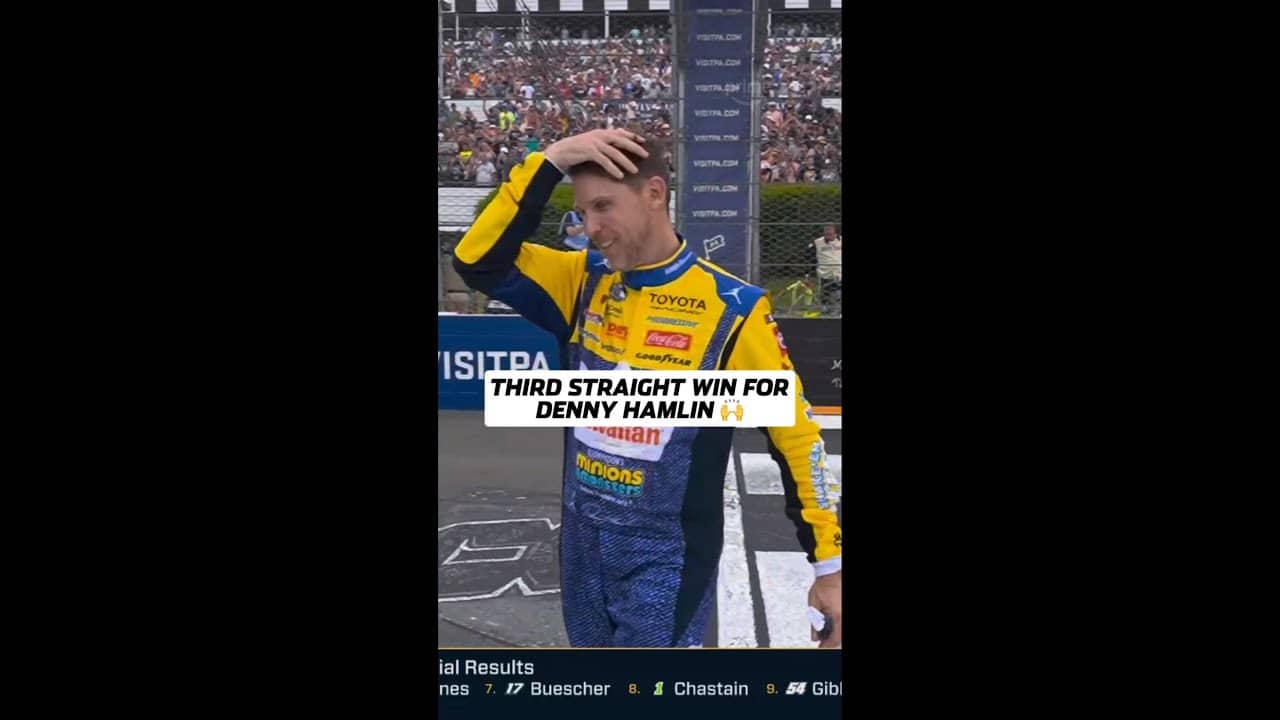 Denny Hamlin after third straight win