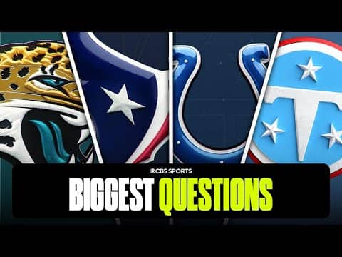Biggest questions for each team in AFC South ahead of 2026 season 🤔