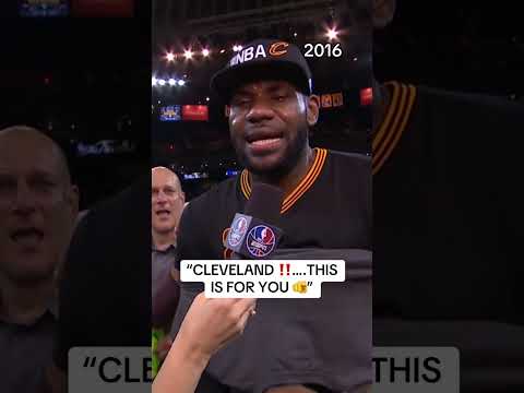 "CLEVELAND, THIS IS FOR YOU!" Forever iconic, forever LBJ 🔥 10 years ago today.