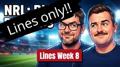 Lines only! 8 Tips. Teams Lists Tuesday! #nrl
