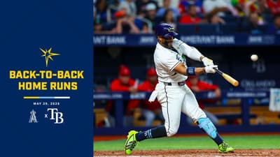 Yandy Díaz and Jonathan Aranda hit back-to-back home runs vs the Los Angeles Angels