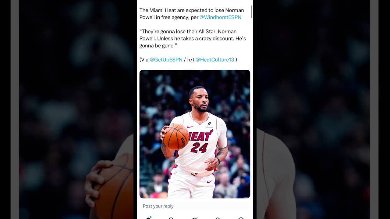 Miami Heat may lose Norman Powell in free agency. Is this real? #nba #fyp #shorts 