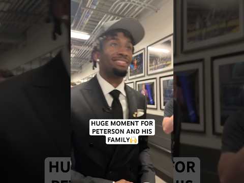 Darryn Peterson talks about sharing this moment with his family