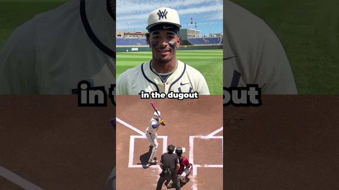 WVU Baseball's Armani Guzman discusses the moment he stole home 🎙️ #shorts