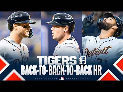 Back-to-back-to-back home runs for the Tigers (Dingler, Carpenter, Greene) 🚨 | MLB Highlights