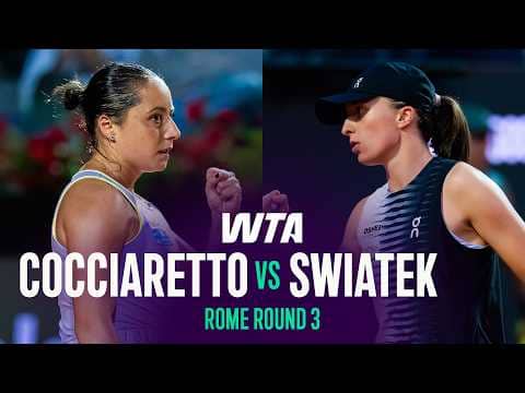 Elisabetta Cocciaretto vs. Iga Swiatek | 2026 Rome Round 3 | WTA Match Highlights