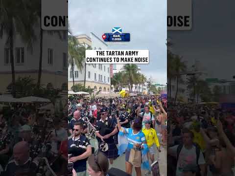 The Tartan Army has taken its talents to South Beach ahead of facing Brazil