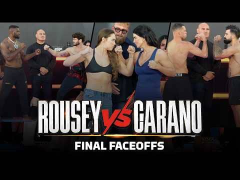 Ronda Rousey Vs. Gina Carano: Final Faceoffs - MMA Fighting