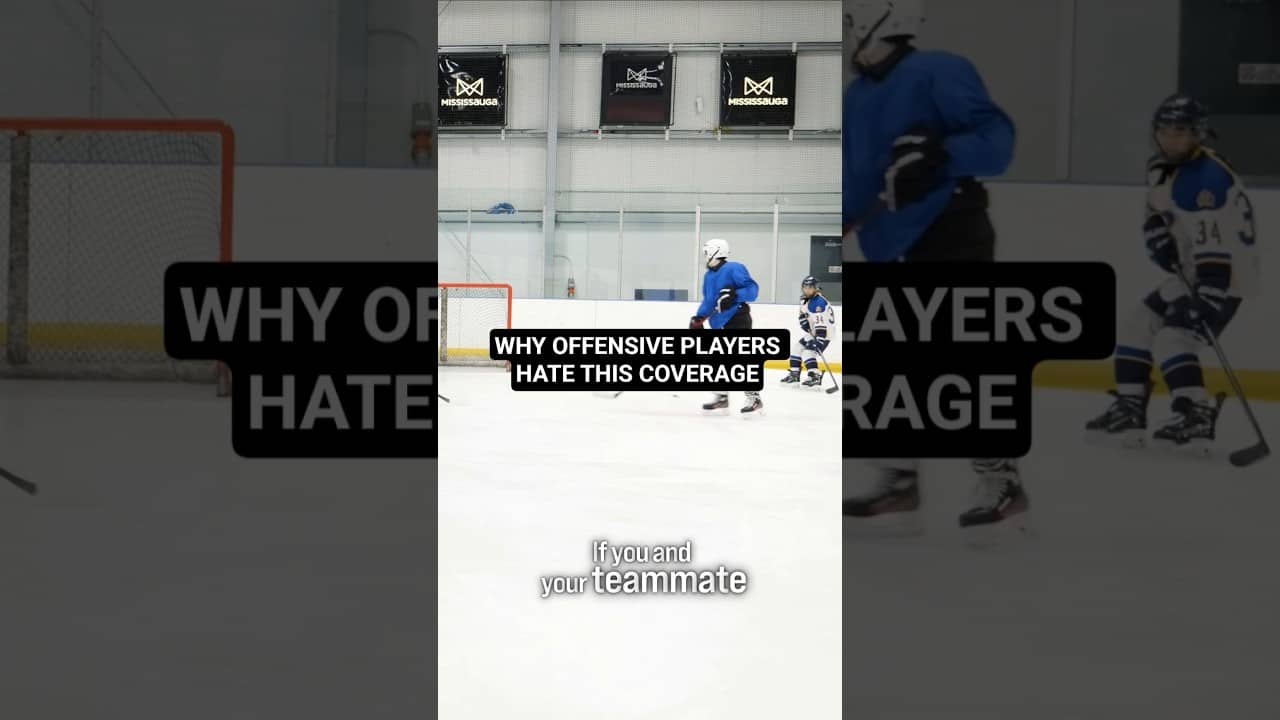 WHY OFFENSIVE PLAYERS HATE THIS COVERAGE #hockeycoaching #hockeytraining