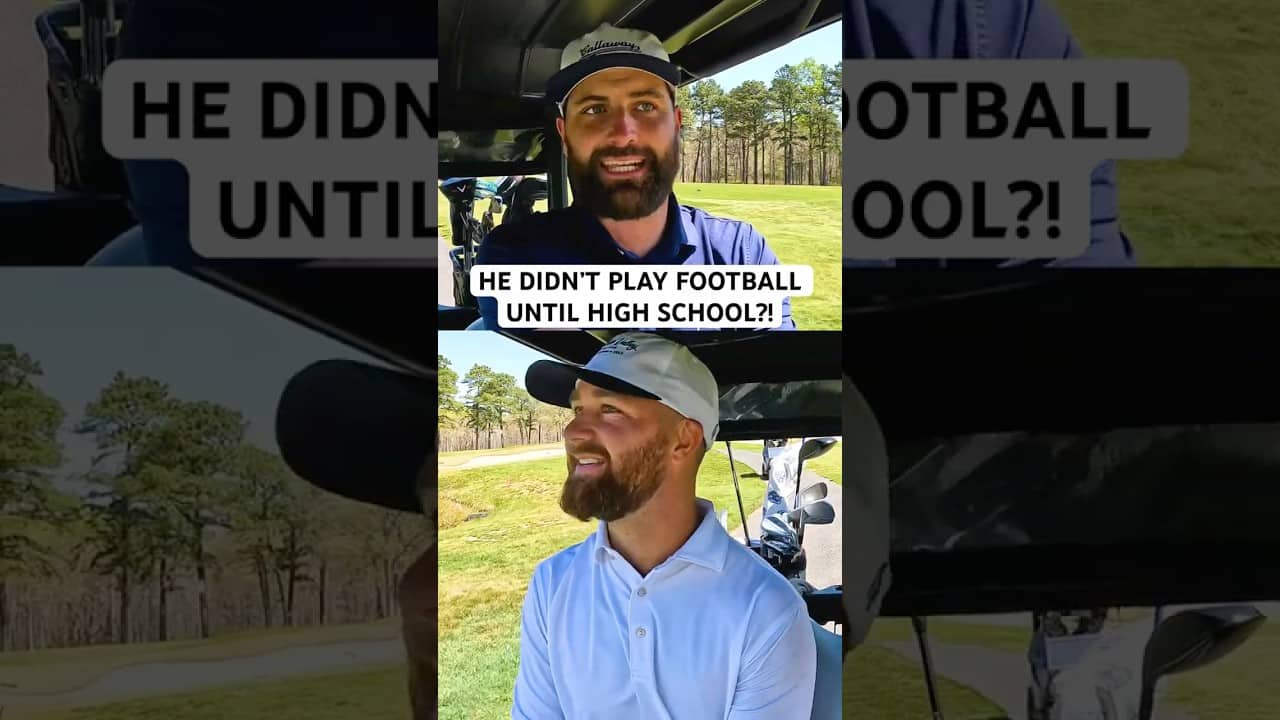 Jake Elliot Didn’t Start Playing Football Until HIGH SCHOOL🤯 #golf #football #eagles