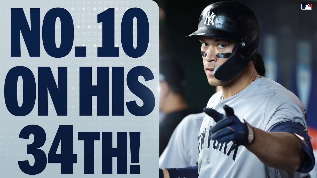Birthday blast! π Aaron Judge crushes a LONG home run on his birthday! π₯ (His 10th of the season!)