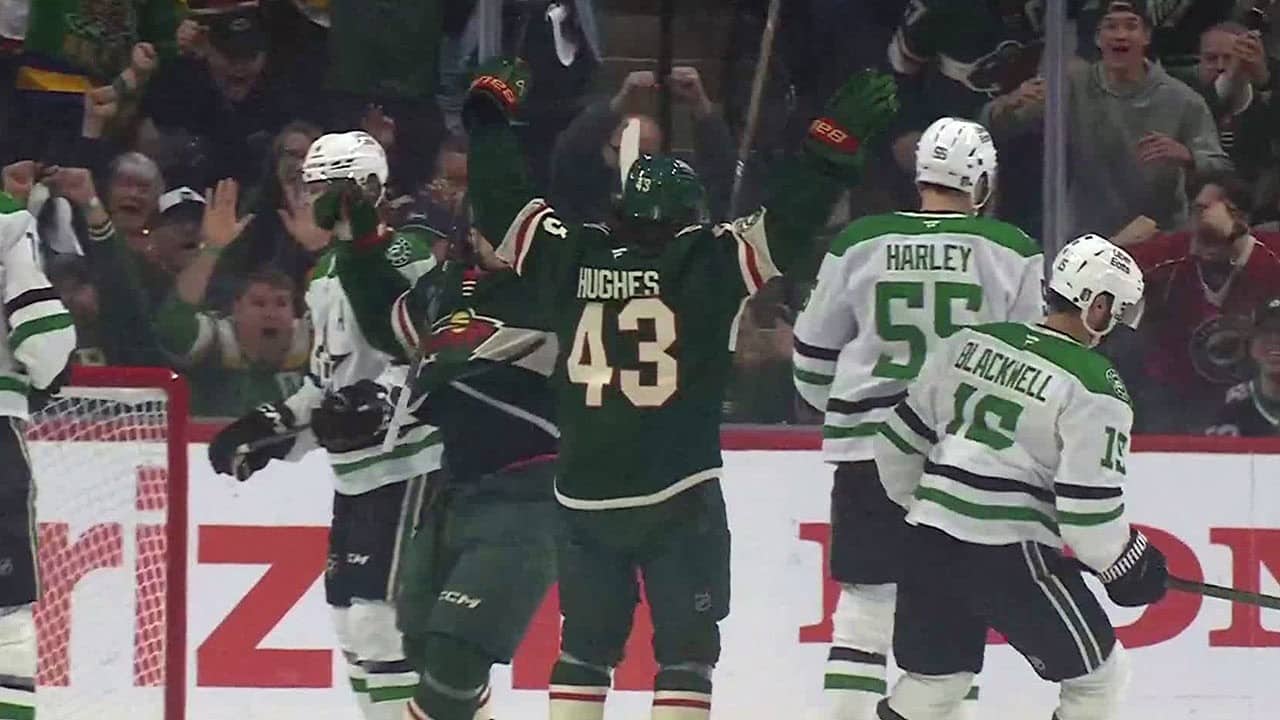 QUINN HUGHES strikes first in Game 6!