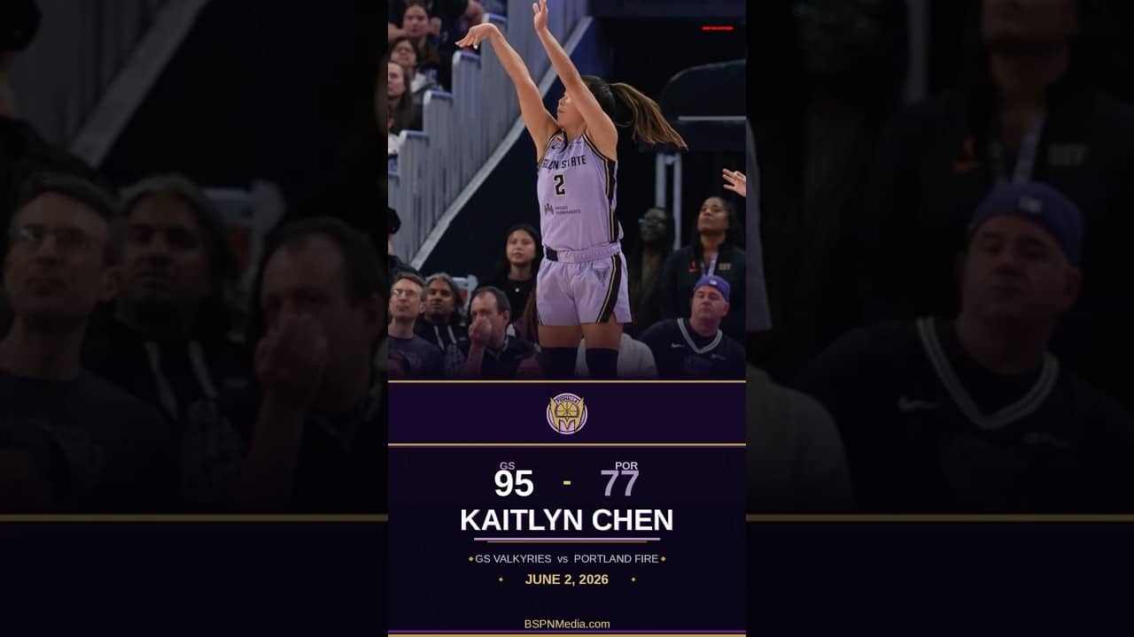 Kaitlyn Chen BURIES the 3! 💜 | Golden State Valkyries