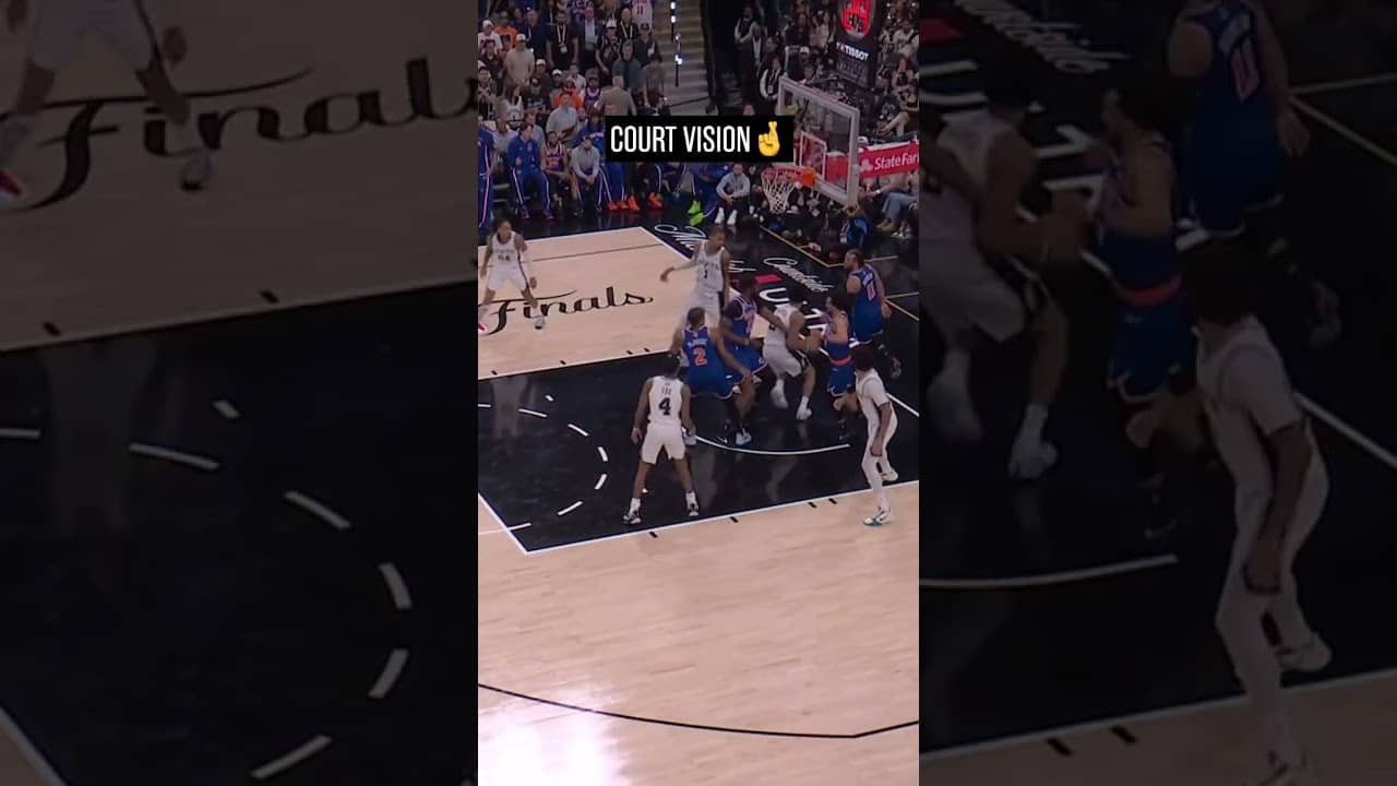 DEV TO FOX ALLEYOOP 🤝#DevinVassell #DeAaronFox #Spurs #NBAFinals #Alleyoop