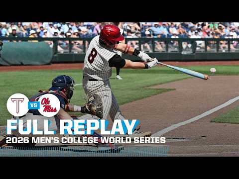 Troy vs. Ole Miss baseball: 2026 Men's College World Series | FULL REPLAY