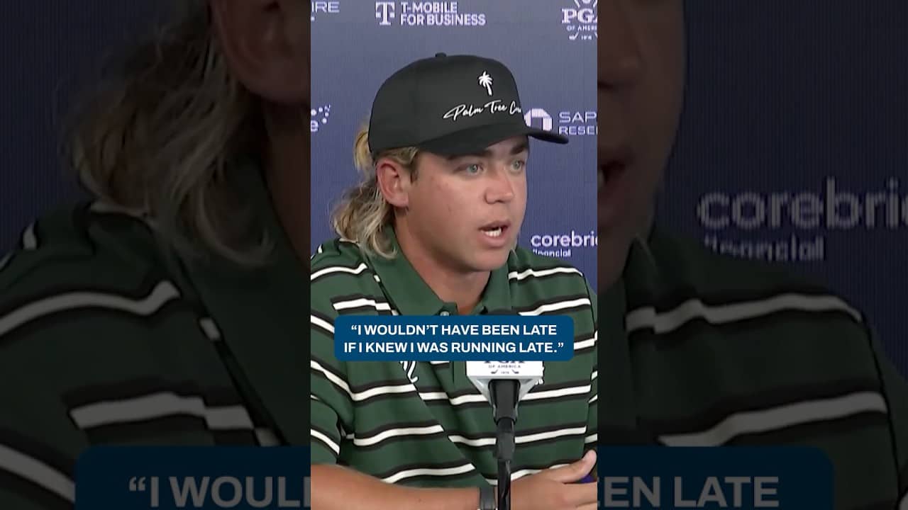 Higgo received a two-shot penalty for being late to the first tee π¬