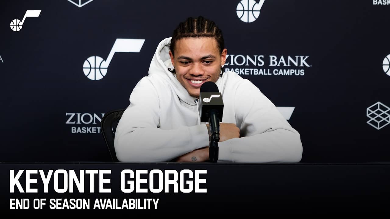 KEYONTE GEORGE 2025-26 End of Season Media Availability ๐๏ธ | UTAH JAZZ