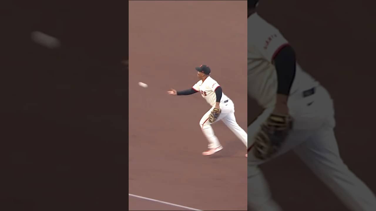 Rafael Devers and Luis Arraez making plays in the infield 👀