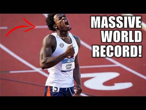 A HUGE WORLD RECORD!! || One Of The Craziest Races Ever - Ja'Kobe Tharpe Is Not Human