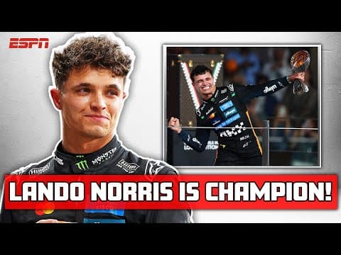 Lando Norris Secures His FIRST F1 World Championship!