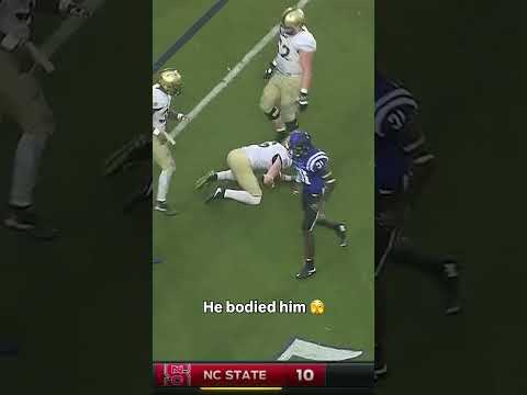 He laid the boom π₯ #dukebluedevils #accfootball #collegefootball