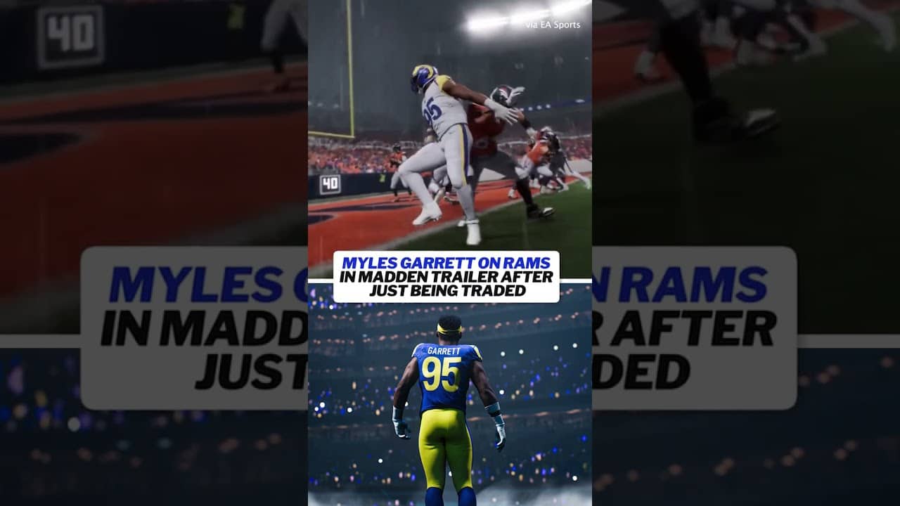 Madden 27 was prepared after the Myles Garrett trade #nfl #madden27 #rams
