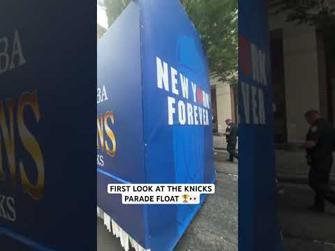 First look at the Knicks championship parade float 🏆