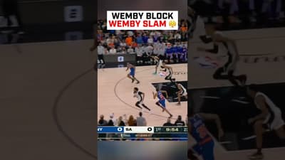 Wemby making an impact on both ends 🔥
