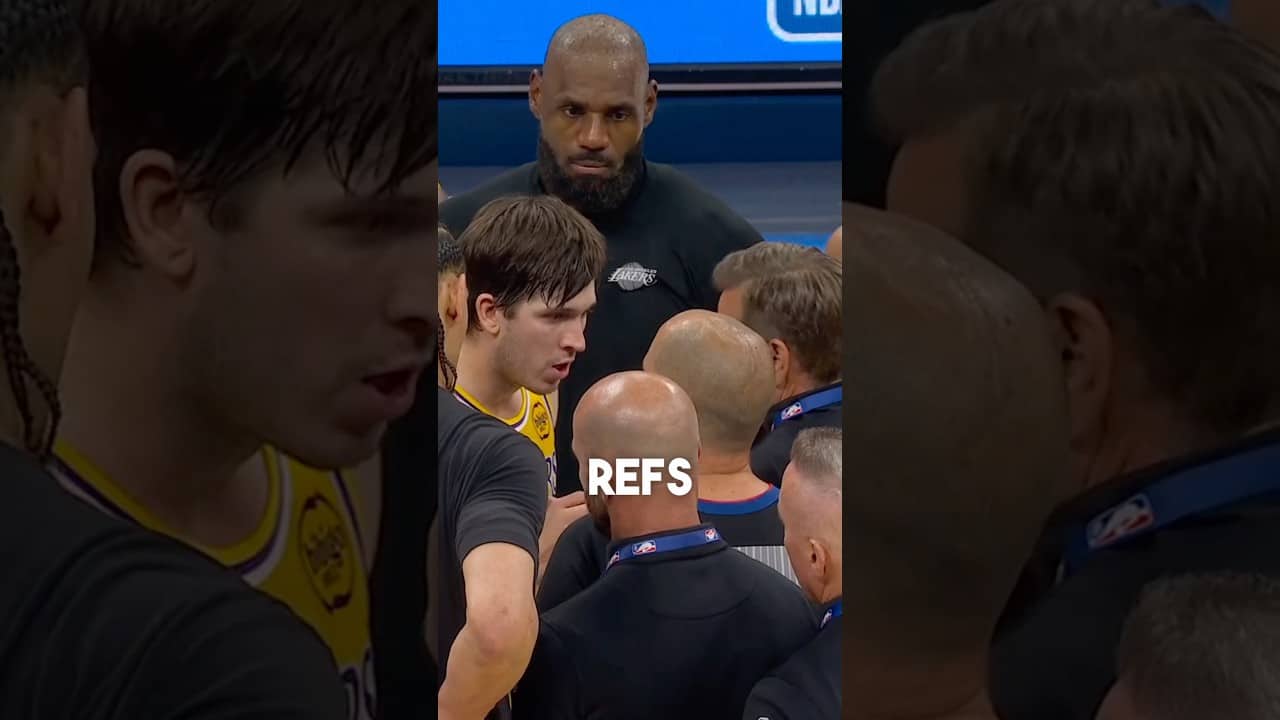 Reaves and Lebron had discussion with refs after game ๐ณ๐ @whristan