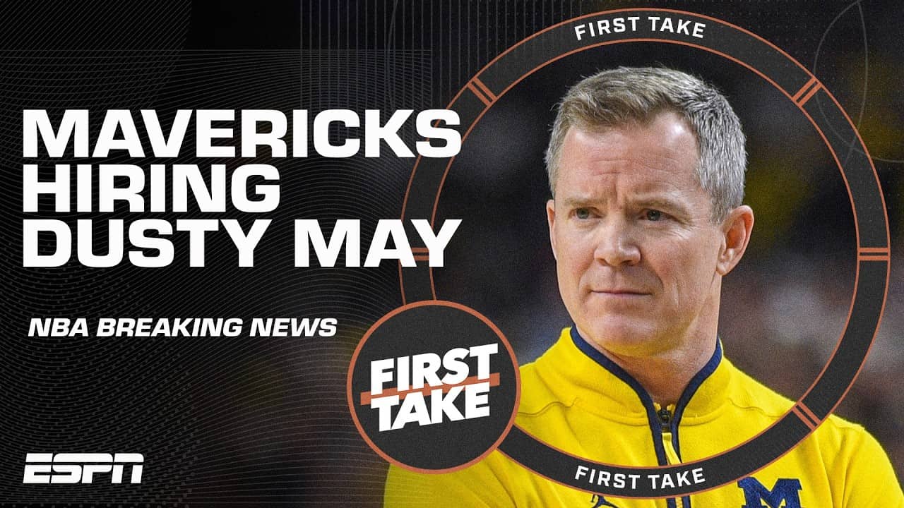 Michigan's Dusty May will become the Mavericks' new head coach 🚨 | First Take