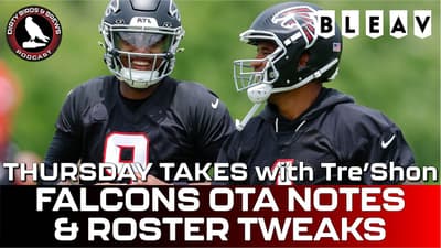 Falcons OTA notes and roster tweaks: Thursday Takes with Tre'Shon