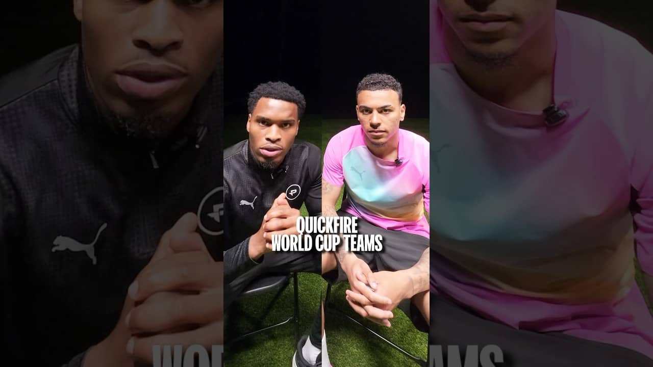 QUICKFIRE World Cup Teams With MORGAN ROGERS ๐ด๓ ง๓ ข๓ ฅ๓ ฎ๓ ง๓ ฟ #shorts #worldcup #PUMA #England