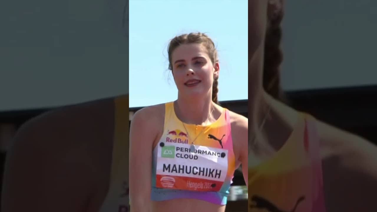 MAHUCHIKH WINS 🇺🇦 The world record holder clears 1.94m to win the women’s high jump in Hengelo