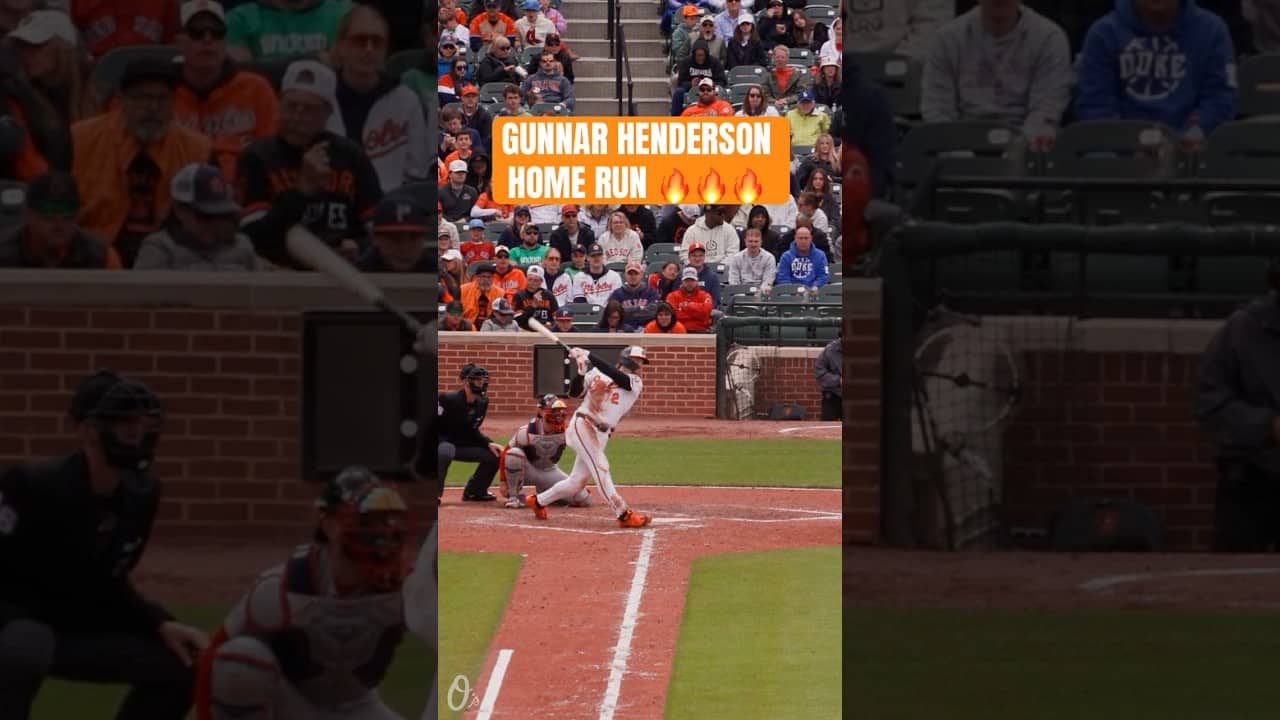 Gunnar Henderson's ninth four-bagger of the season ๐ฅ