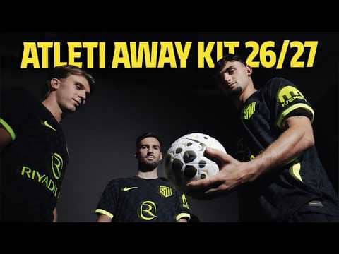 Atlético de Madrid introduced their away kit for the 2026/27 season!