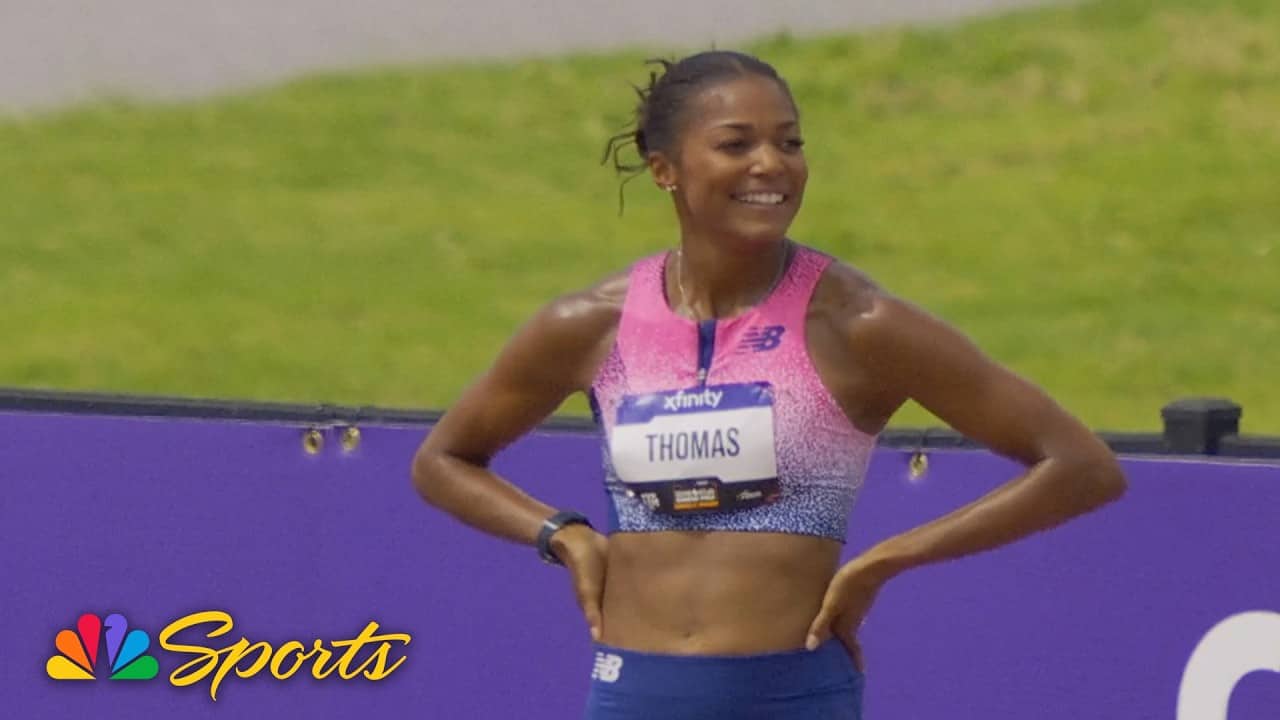 Gabby Thomas FLIES to world lead in women's 200m at lone Star Grand Prix | NBC Sports