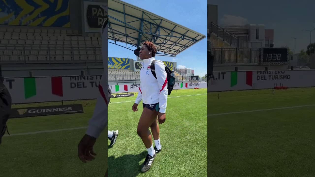 The Red Roses arrive ahead of #ITAvENG in the #GuinnessW6N ๐ฅ