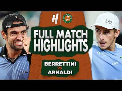 Matteo Berrettini vs Matteo Arnaldi - FULL Quarterfinal Highlights 🔥 Roland Garros 2026