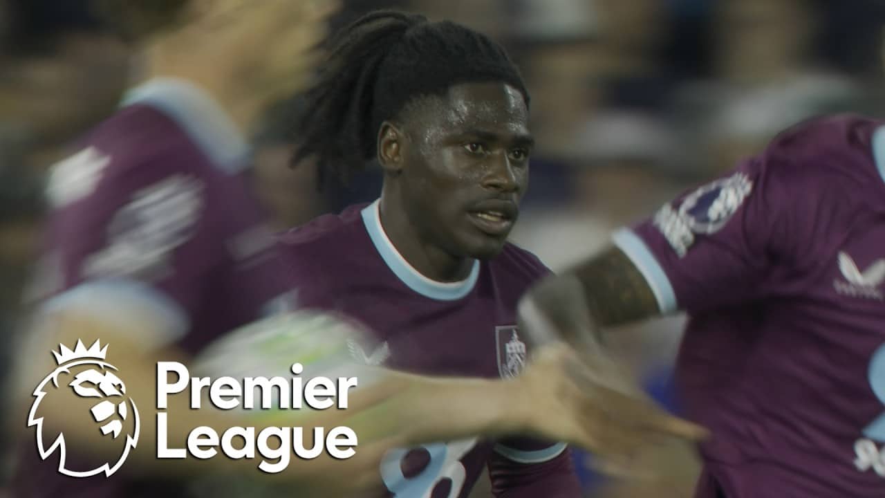 Loum Tchaouna pulls one back for Burnley against Leeds | Premier League | NBC Sports