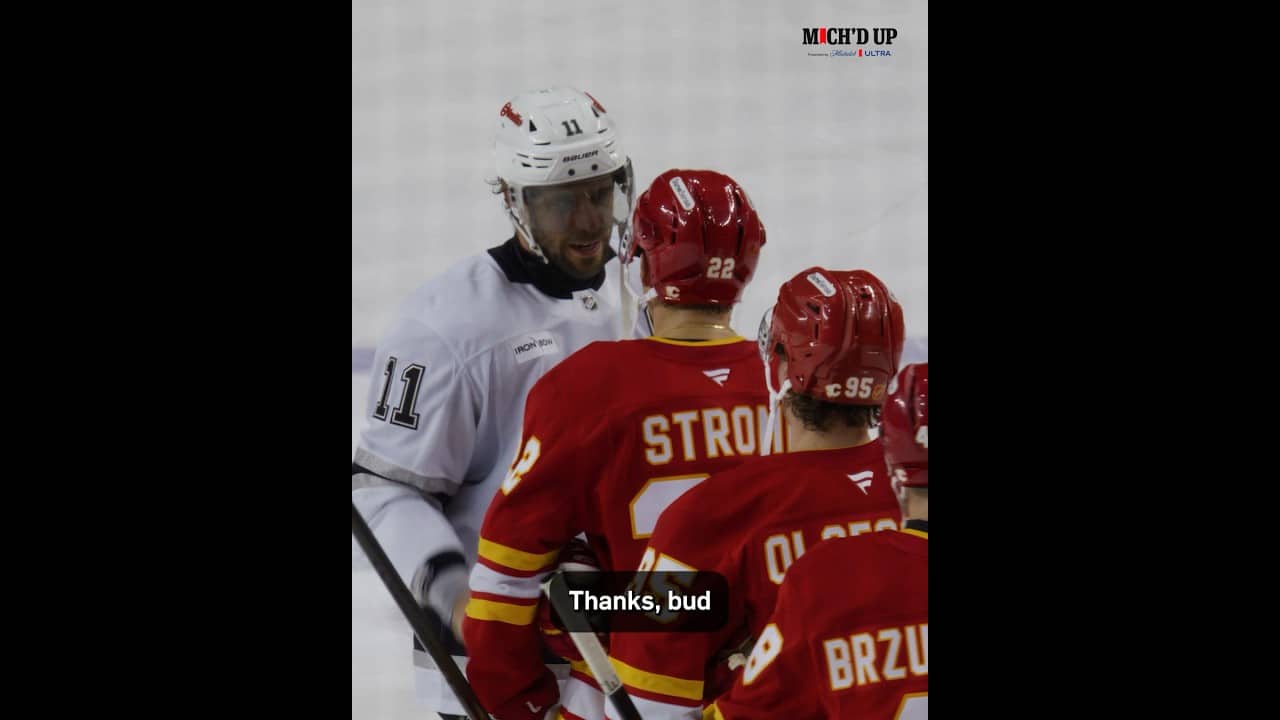 Mic’d up for his last regular season game 🥹🫡 #lakings #hockey
