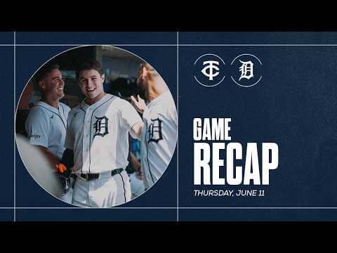 Game Highlights: Tigers Shut Out Twins, Score 11 Runs to Win Series vs. Twins | 6/11/26