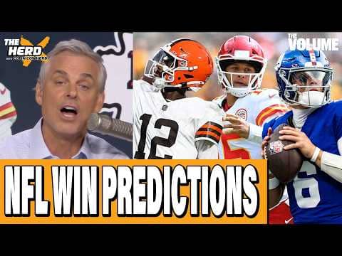 NFL Over/Under PREDICTIONS: Chargers, Chiefs, Browns, Giants, Packers | Colin Cowherd: THE HERD