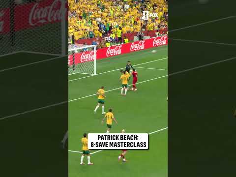 Patrick Beach broke the Australian record for saves in a FIFA World Cup match