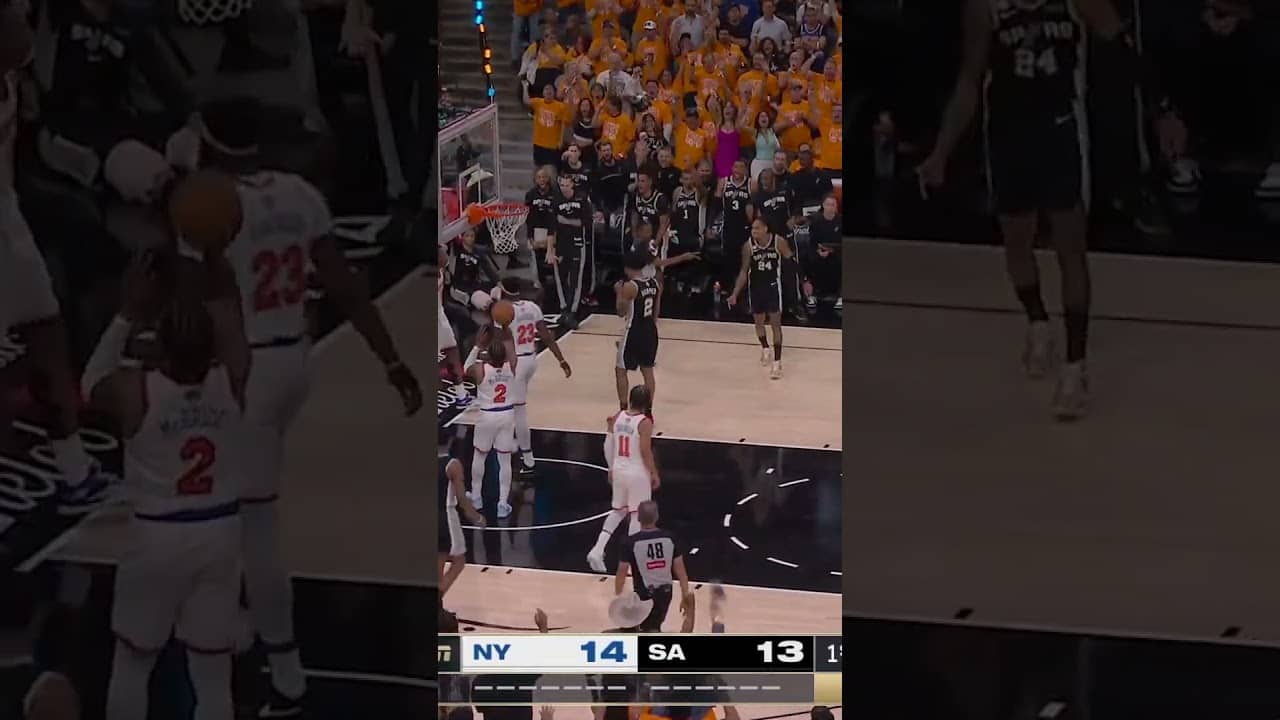 Swat ➜ Dylan and +1 💥 #nba #spurs #nbaplayoffs 📺 ABC